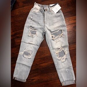 KanCan Darel Ultra High Rise Paperbag Mom Jeans